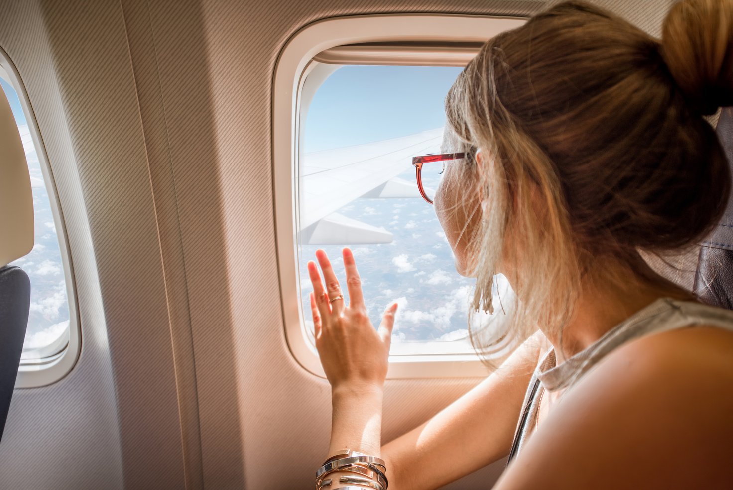 Woman in the Airplane